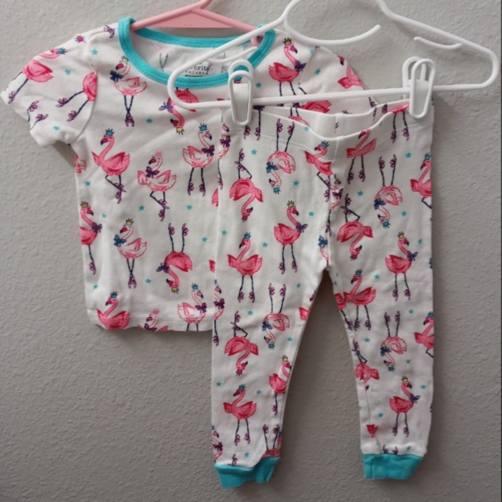 Flamingo Print Kids Pajamas